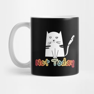 Not Today Sleeping Cat - Cat Lovers, Funny Mug